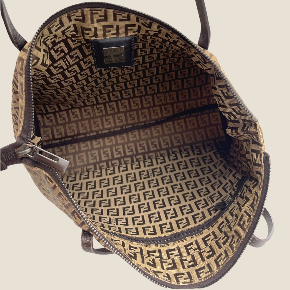 ✨SOLD✨Authentic Fendi Zucca Canvas Tote Bag - Picture 6 of 16